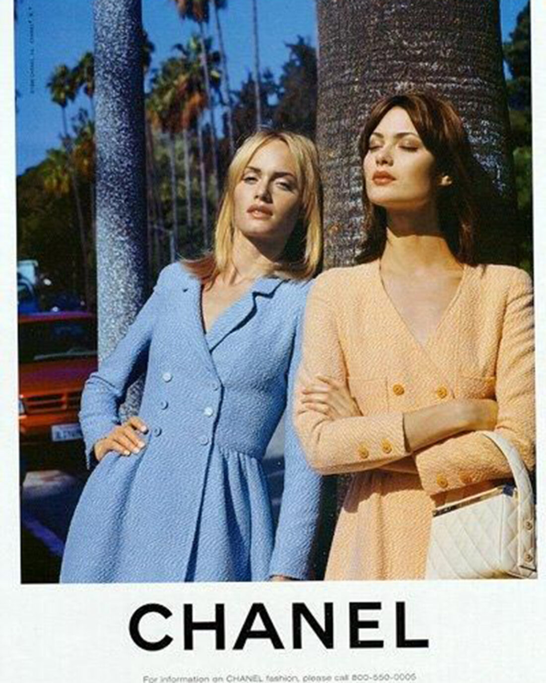 Chanel light blue coat SS 1996
