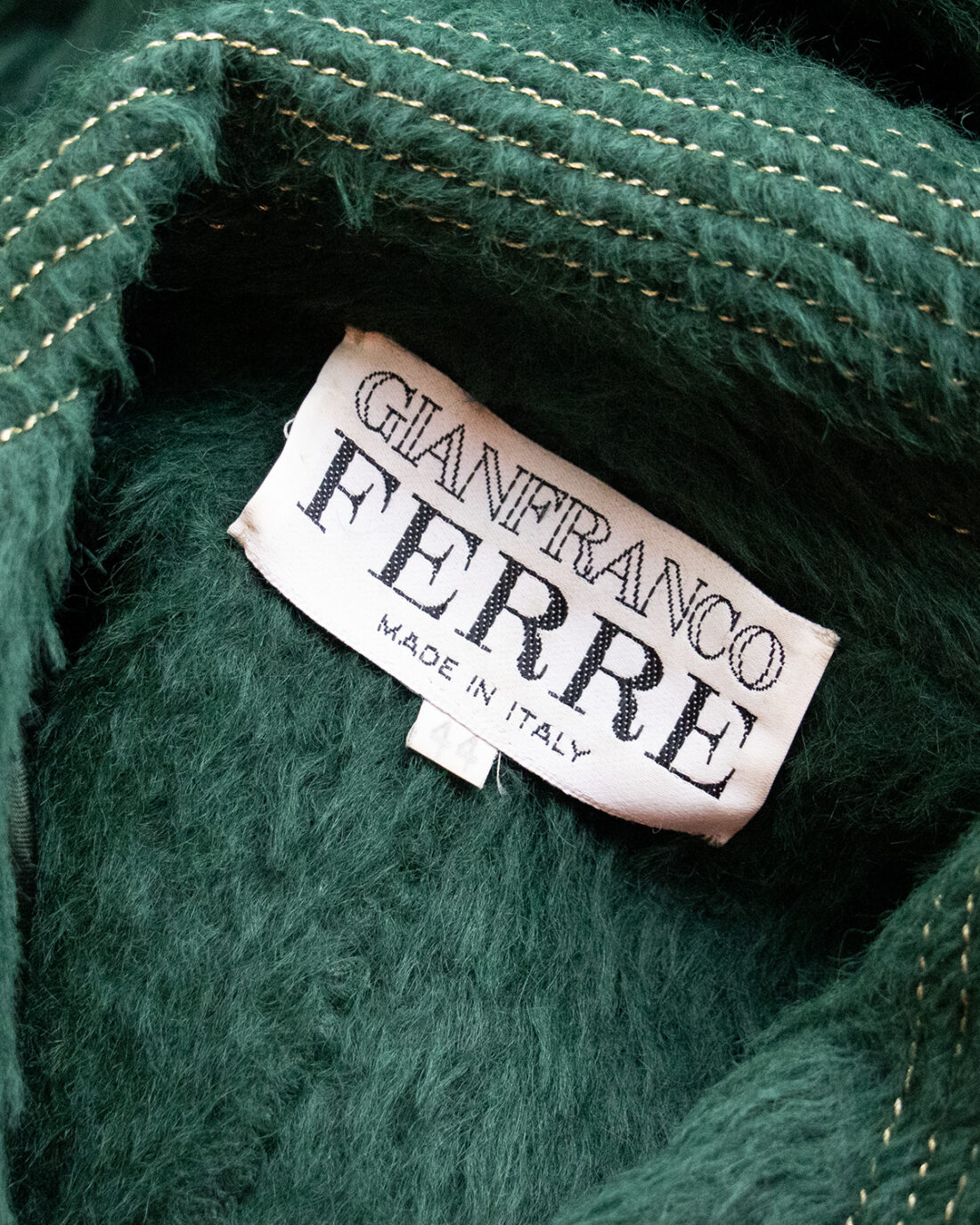 Gianfranco Ferrè Green Coat FW1993-1994