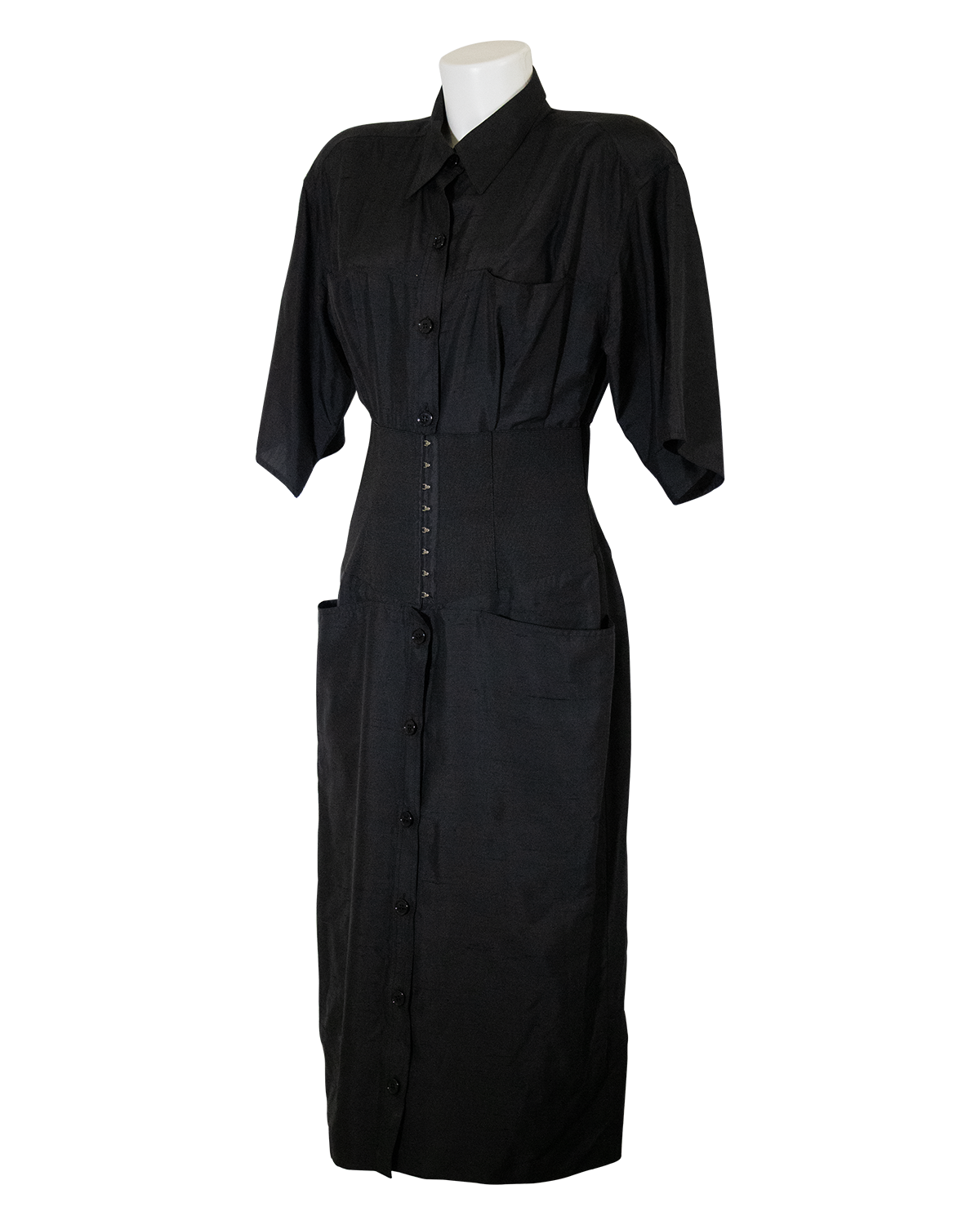 Gianfranco Ferré black dress with bustier SS1995