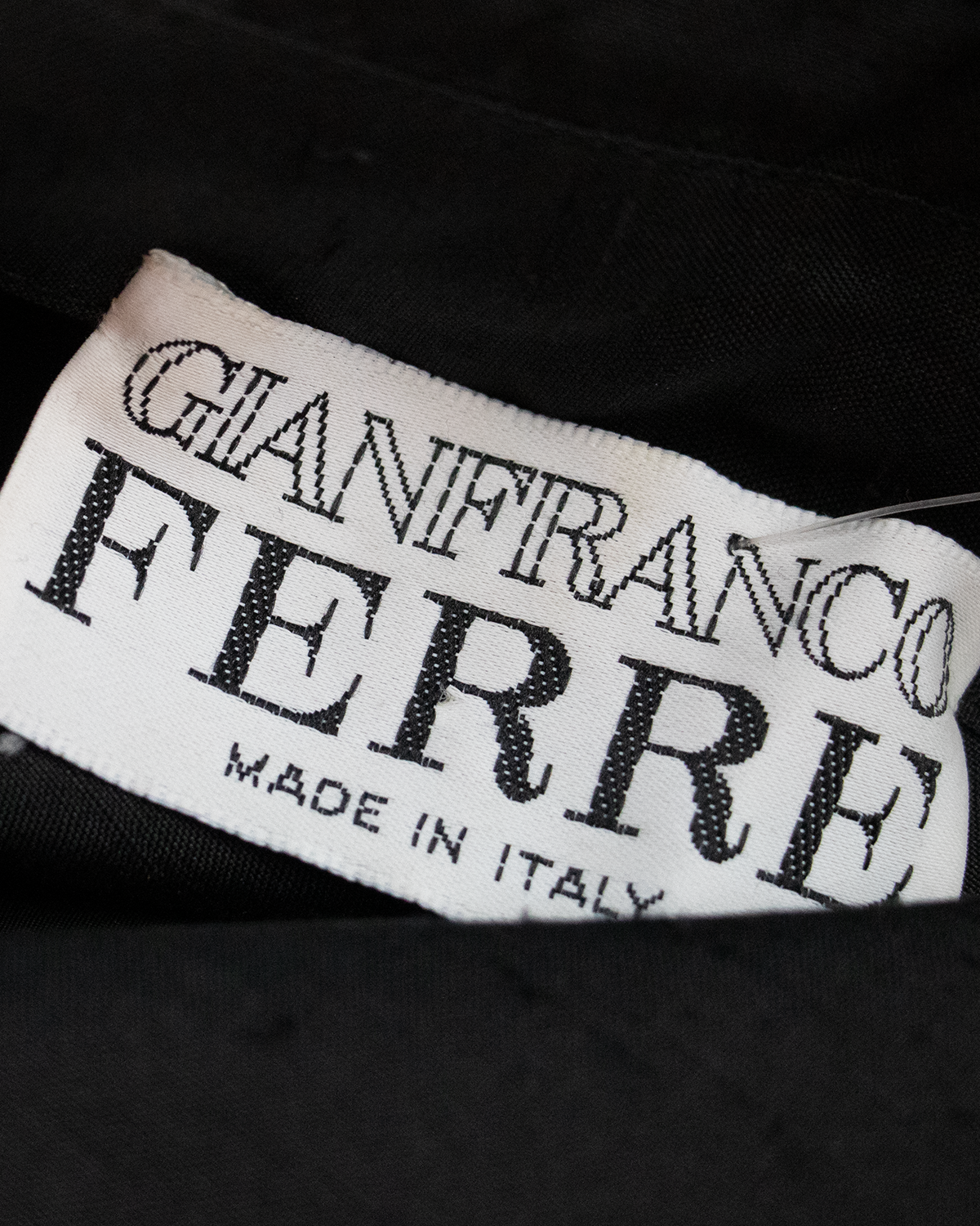 Gianfranco Ferré black dress with bustier SS1995