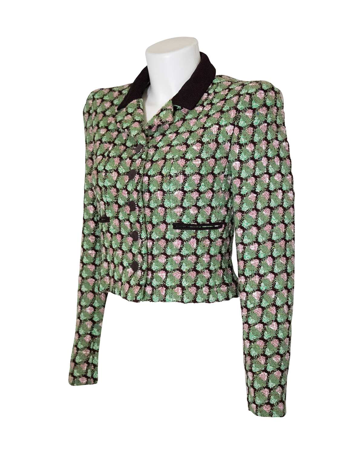 Green and Boucle Jacket SS 2002 Chanel