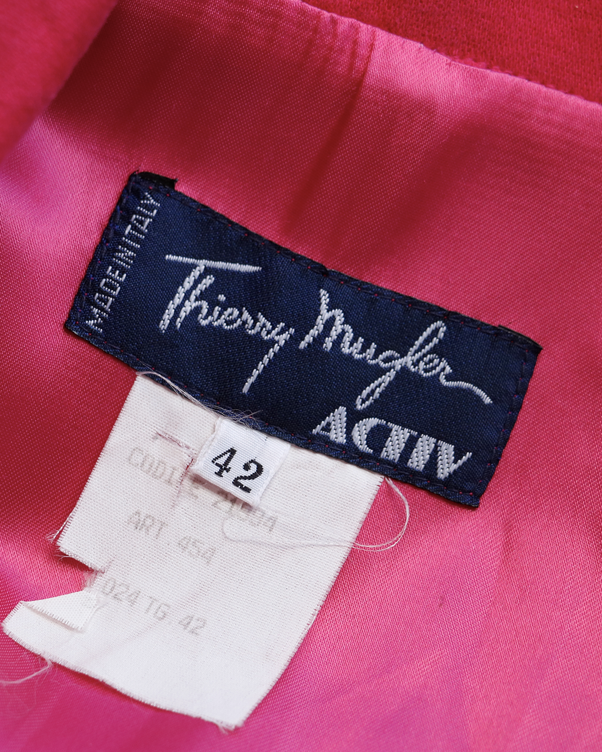 Thierry Mugler Fuchsia Jacket from 1990s