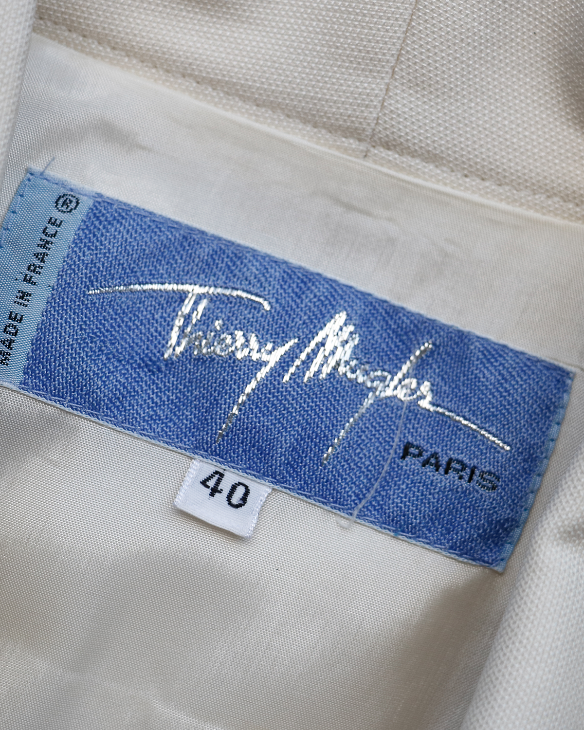 Thierry Mugler Ivory Jacket from 1980s