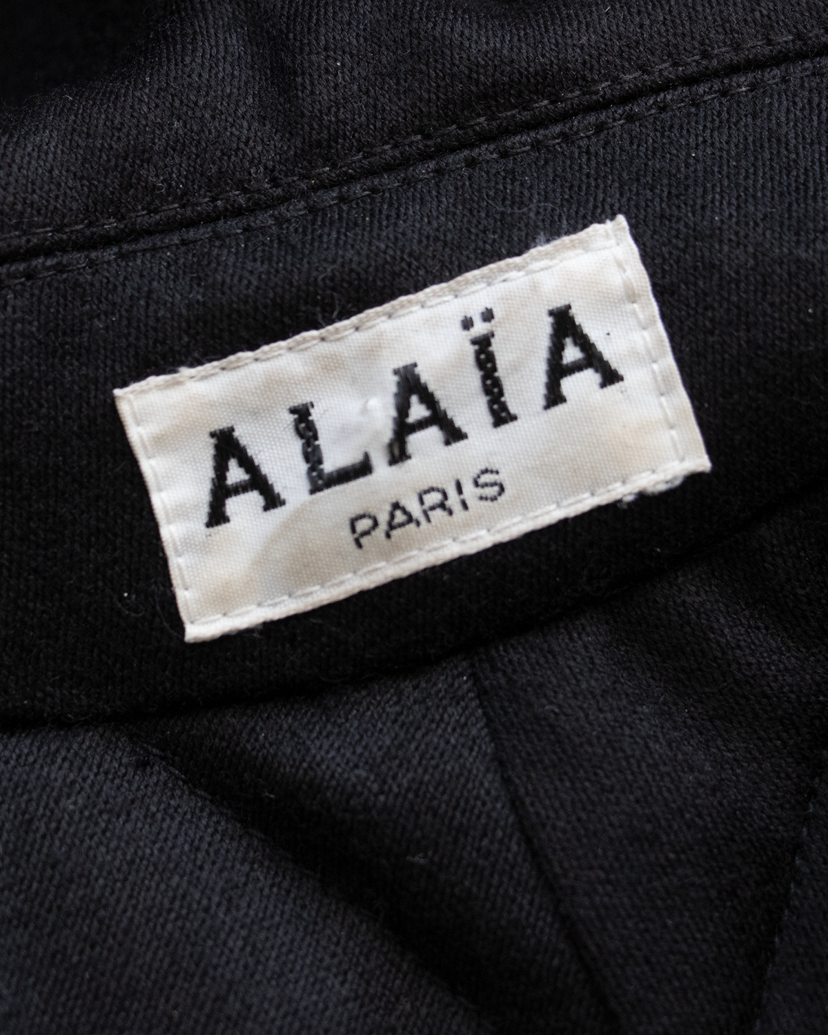 Azzedine Alaia - Black Wool Coat FW 1985-1986