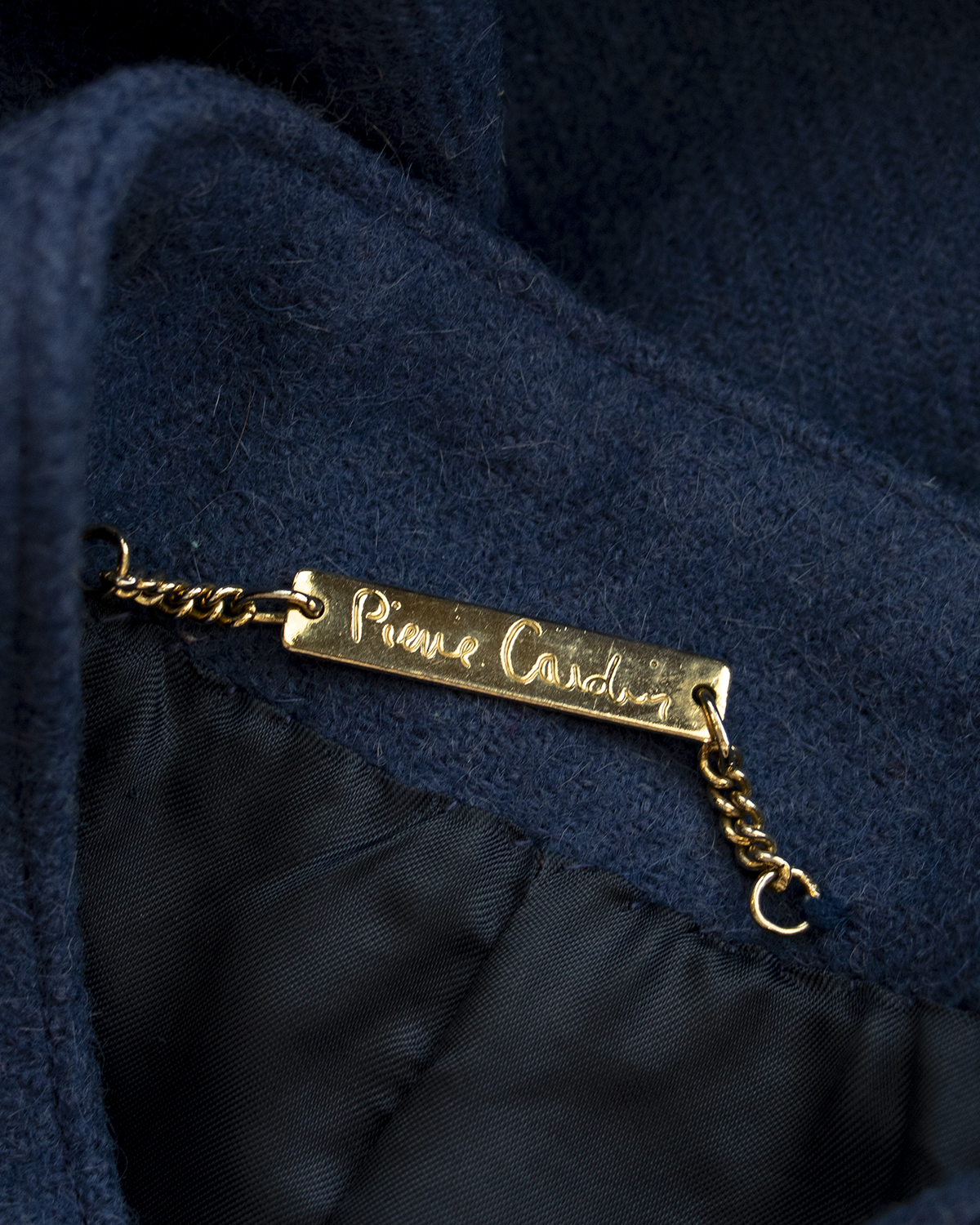 Pierre Cardin Blue Wool Jacket from 1970s