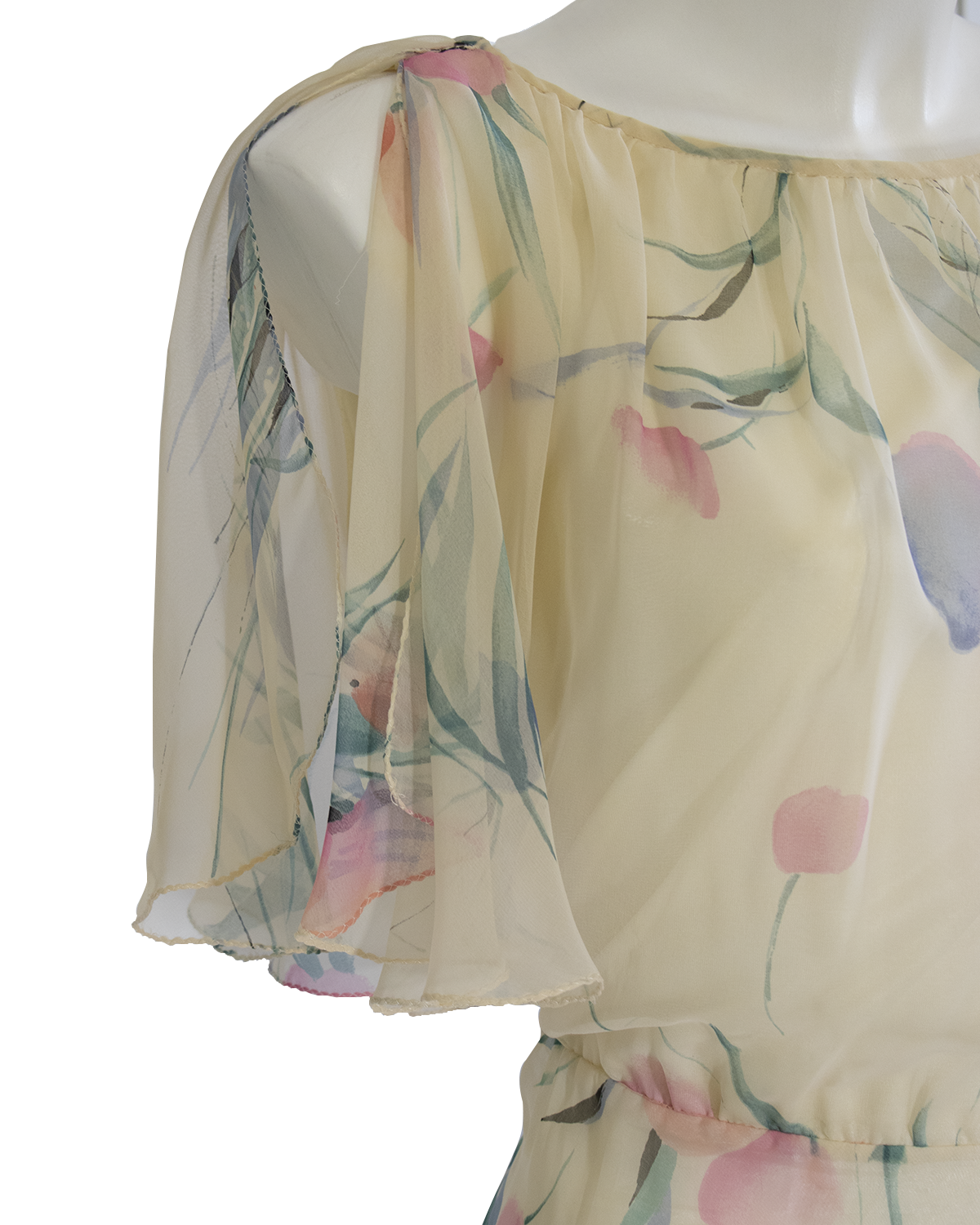 1970 - Silk Chiffon Dress