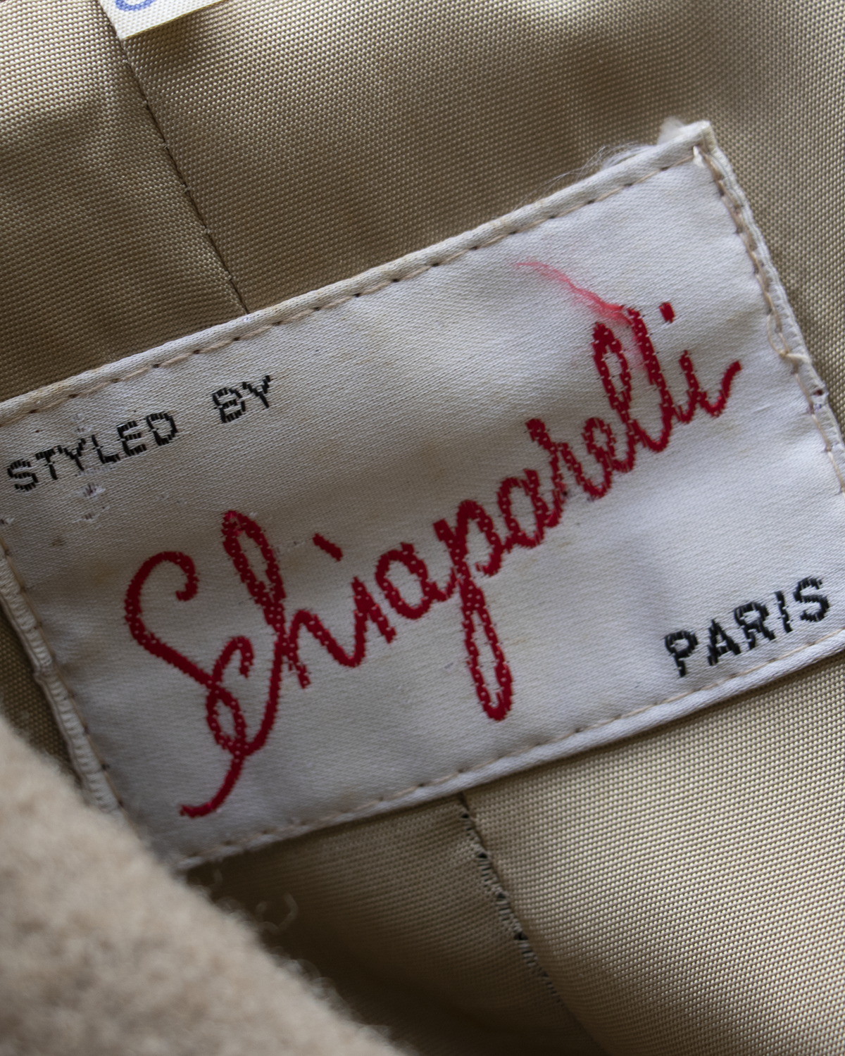 Elsa Schiaparelli - Beige Wool Coat
