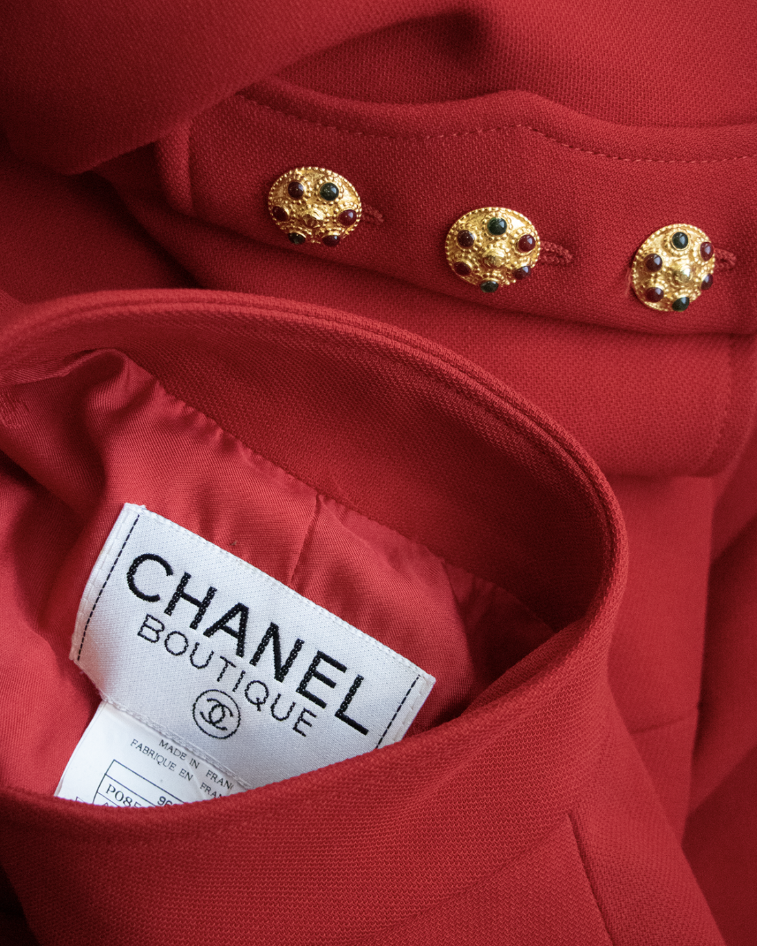 Chanel red Jacket 1996