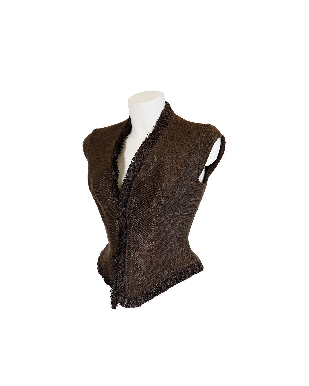 Thierry Mugler Brown Vest from 1980s