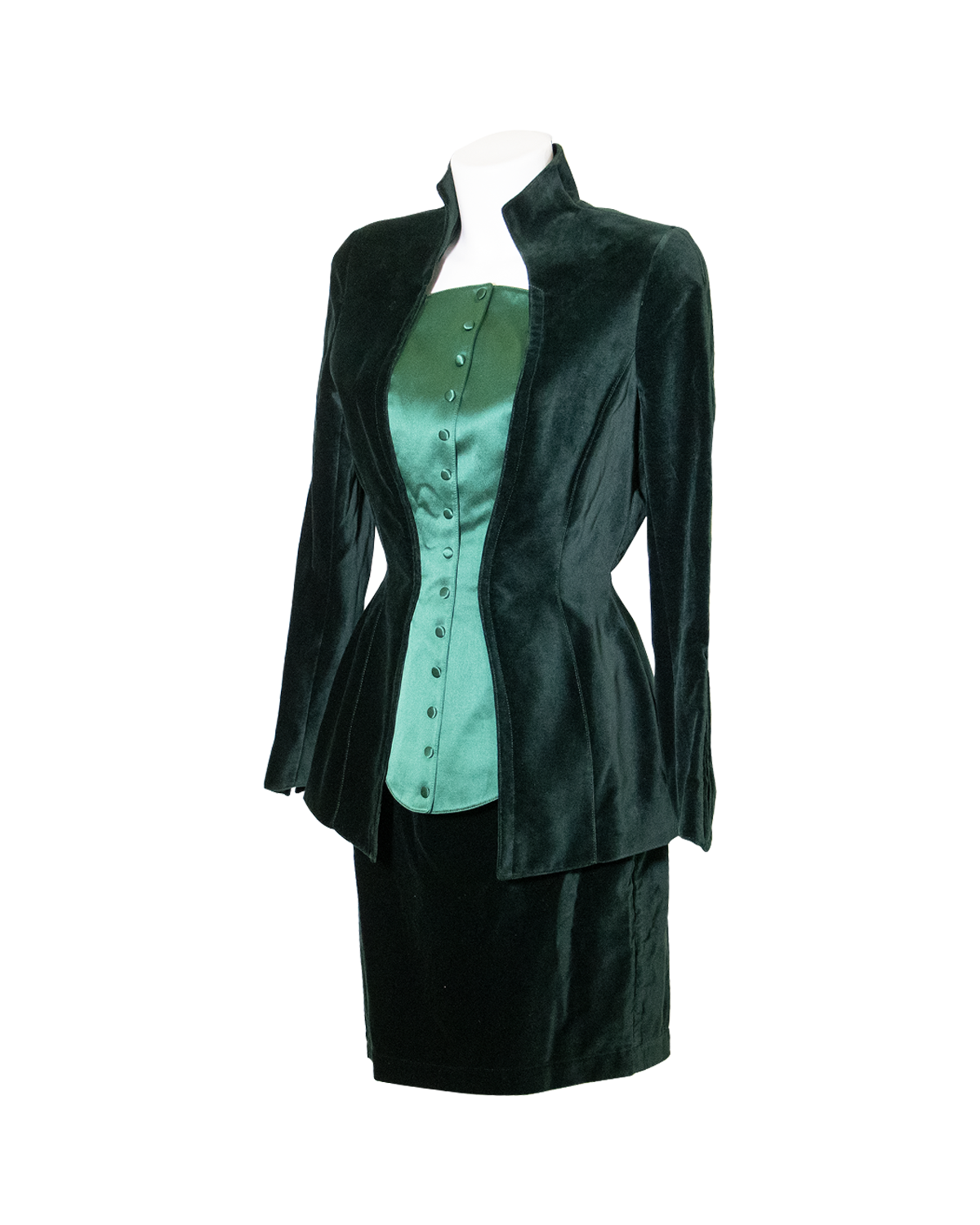 Thierry Mugler - Green suit from 1980s