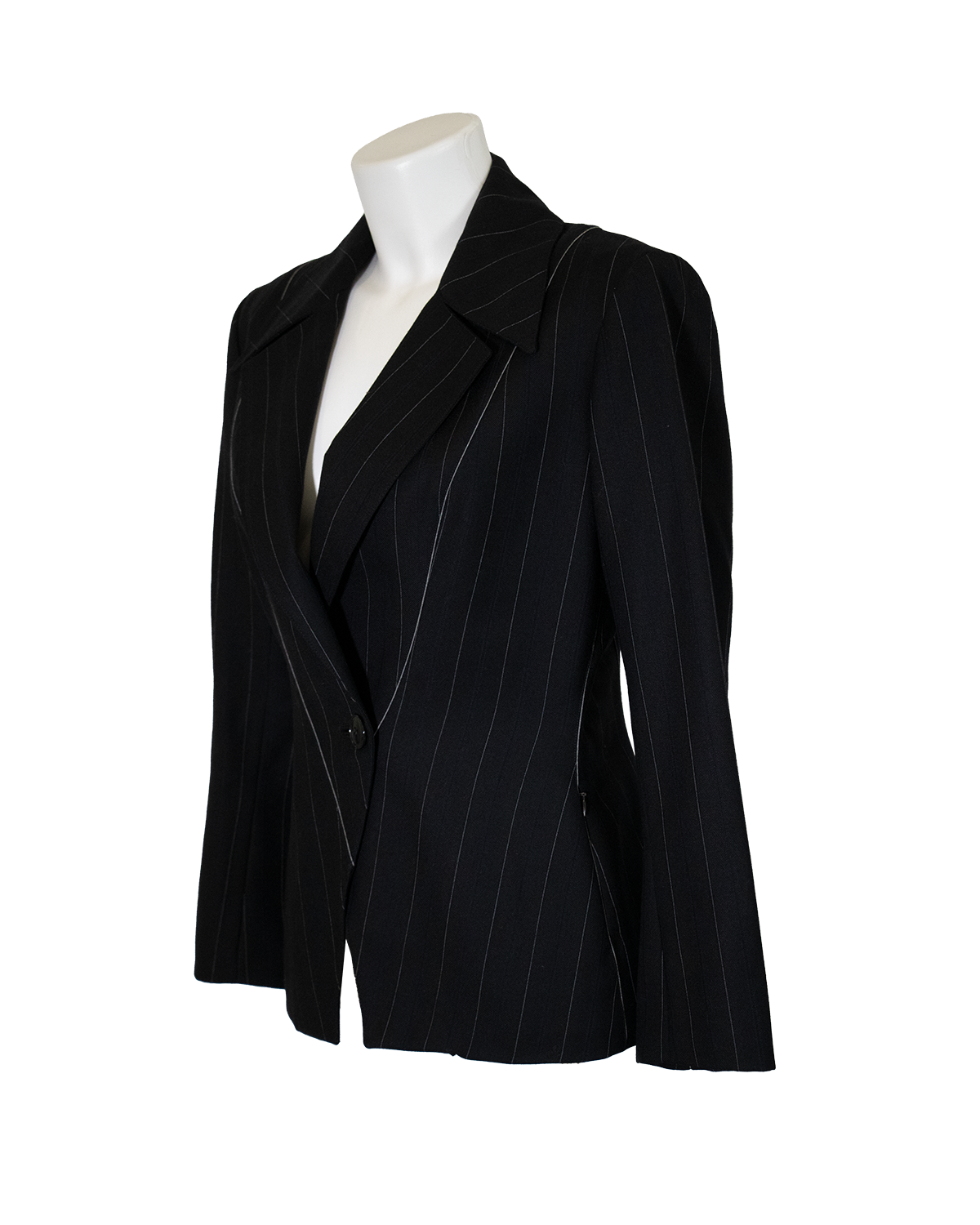 Azzedine Alaia Wool Black Jacket from 1980s