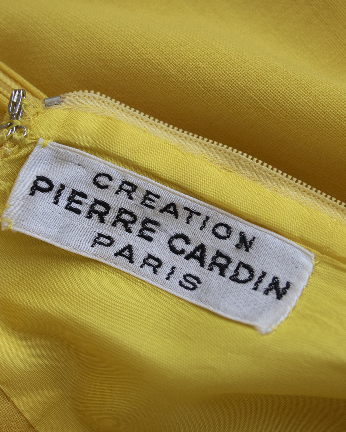 Pierre Cardin Yellow Dress from 1970s