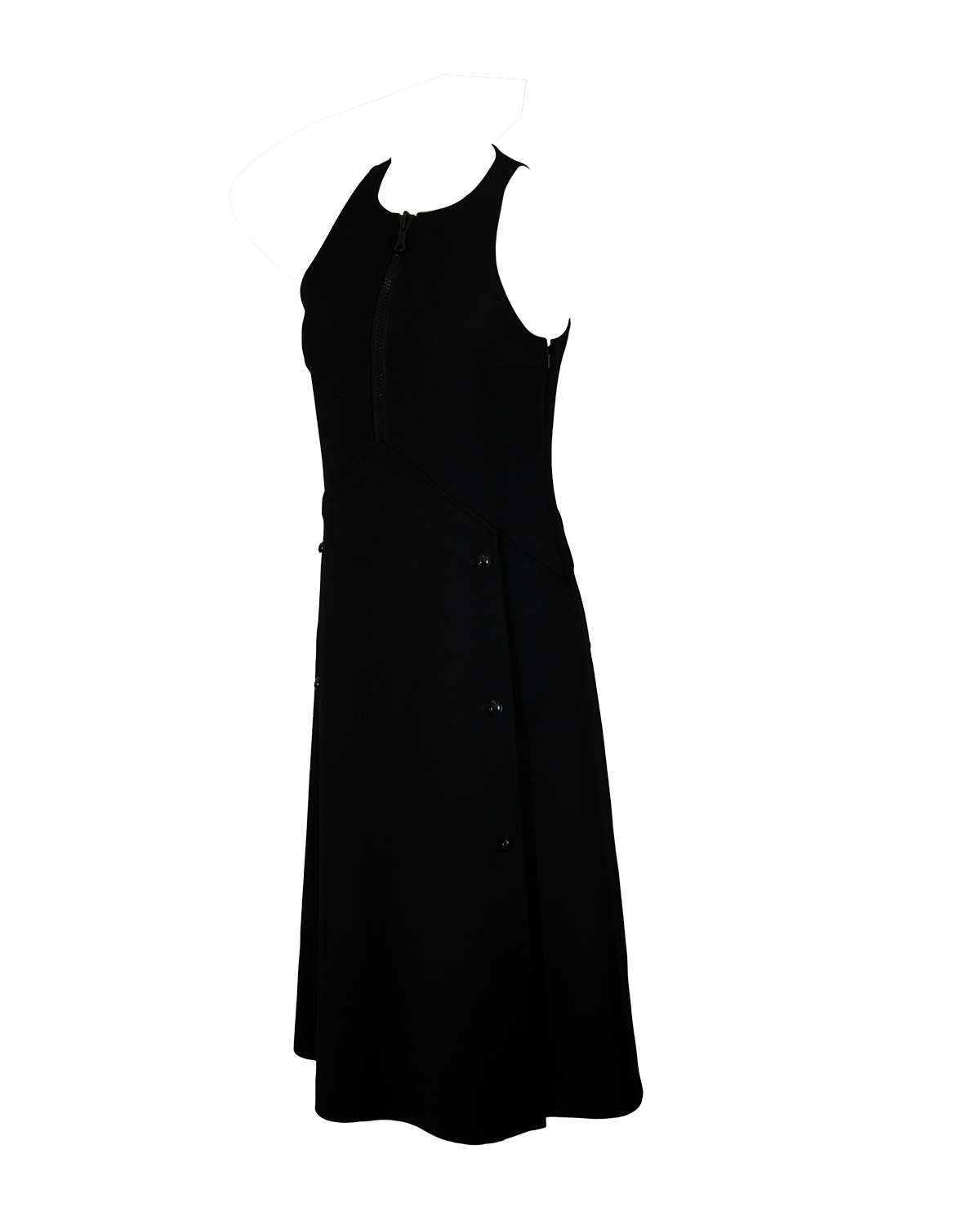 André Courrèges Black Dress from 1970s