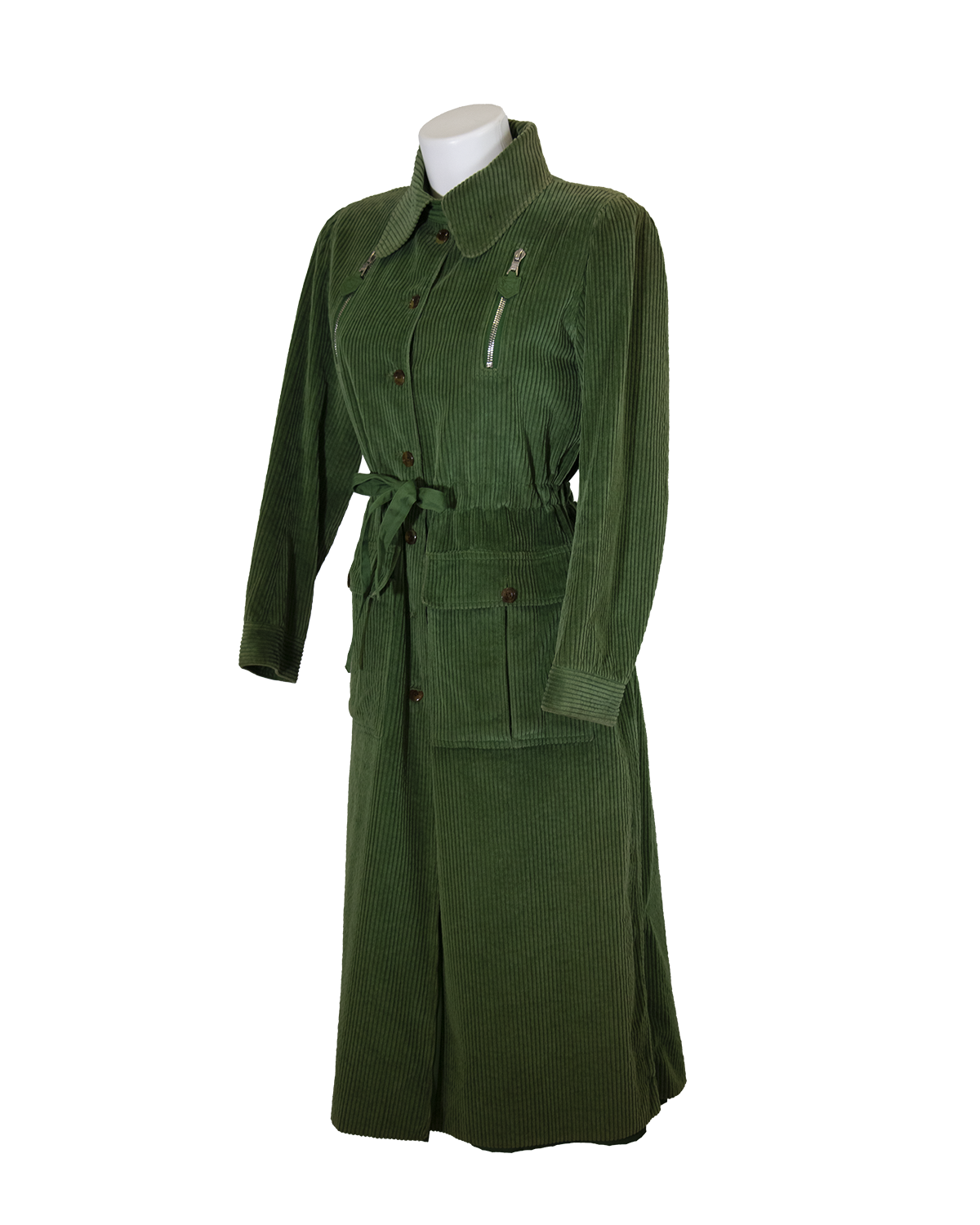 André Courrèges Green Coat from 1970s