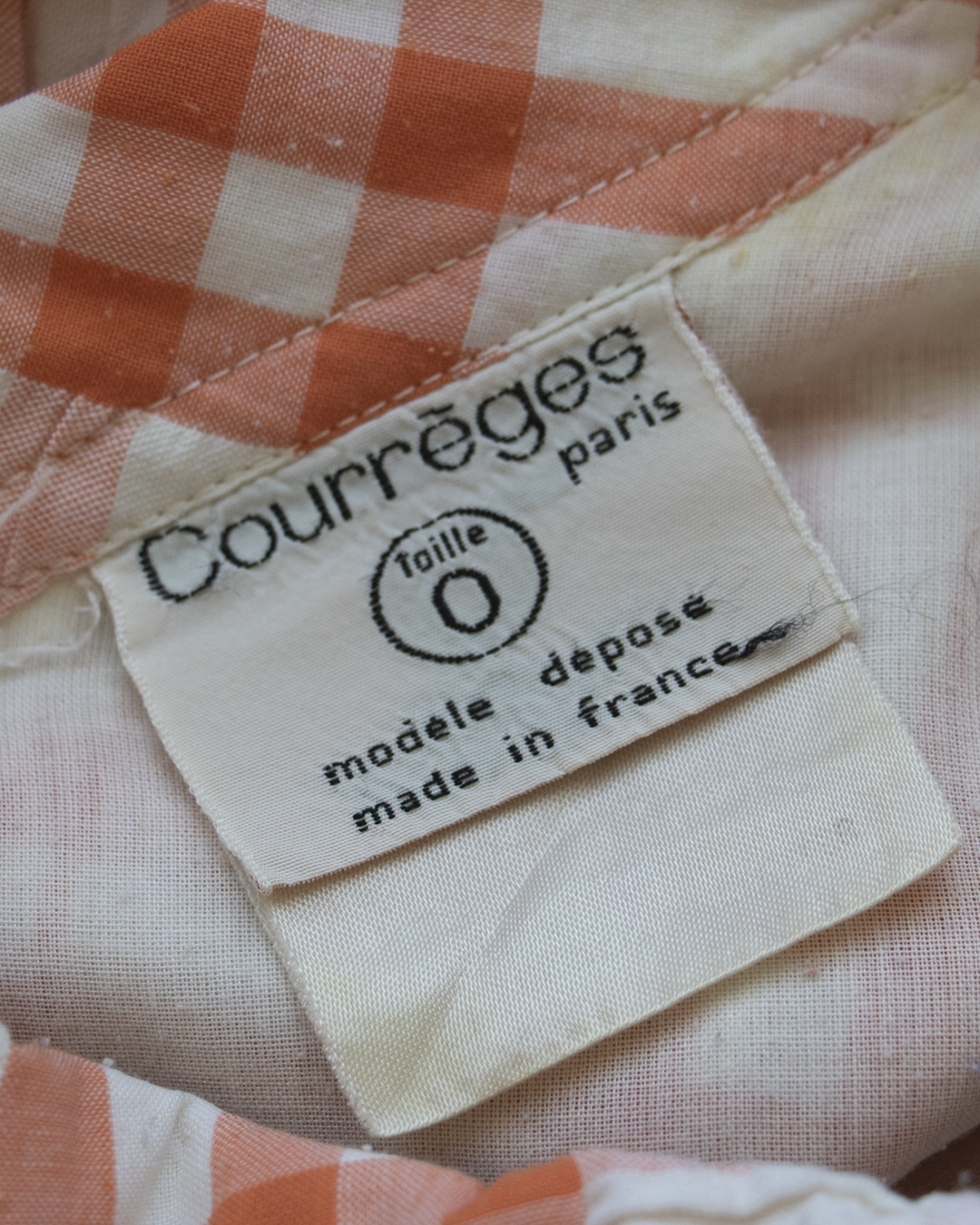André Courrèges Cotton Dress From 1970s