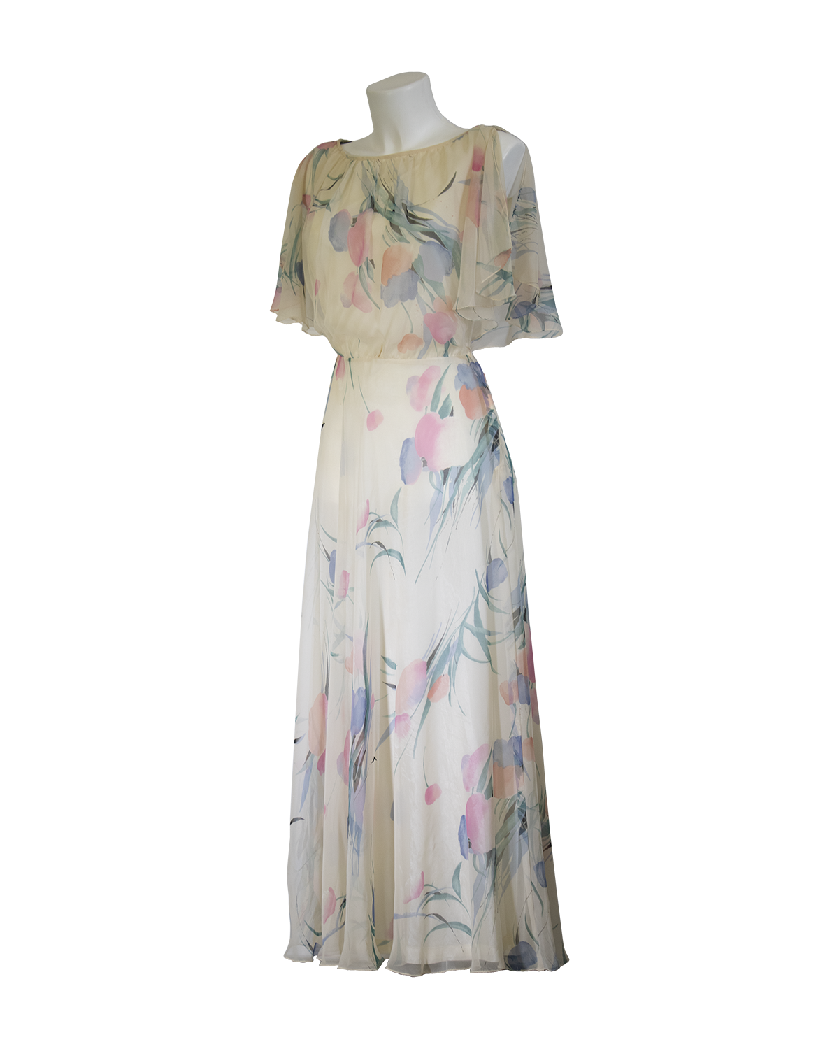 1970 - Silk Chiffon Dress